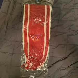 NWOT Virginia Tech Stripe Fringe Scarf